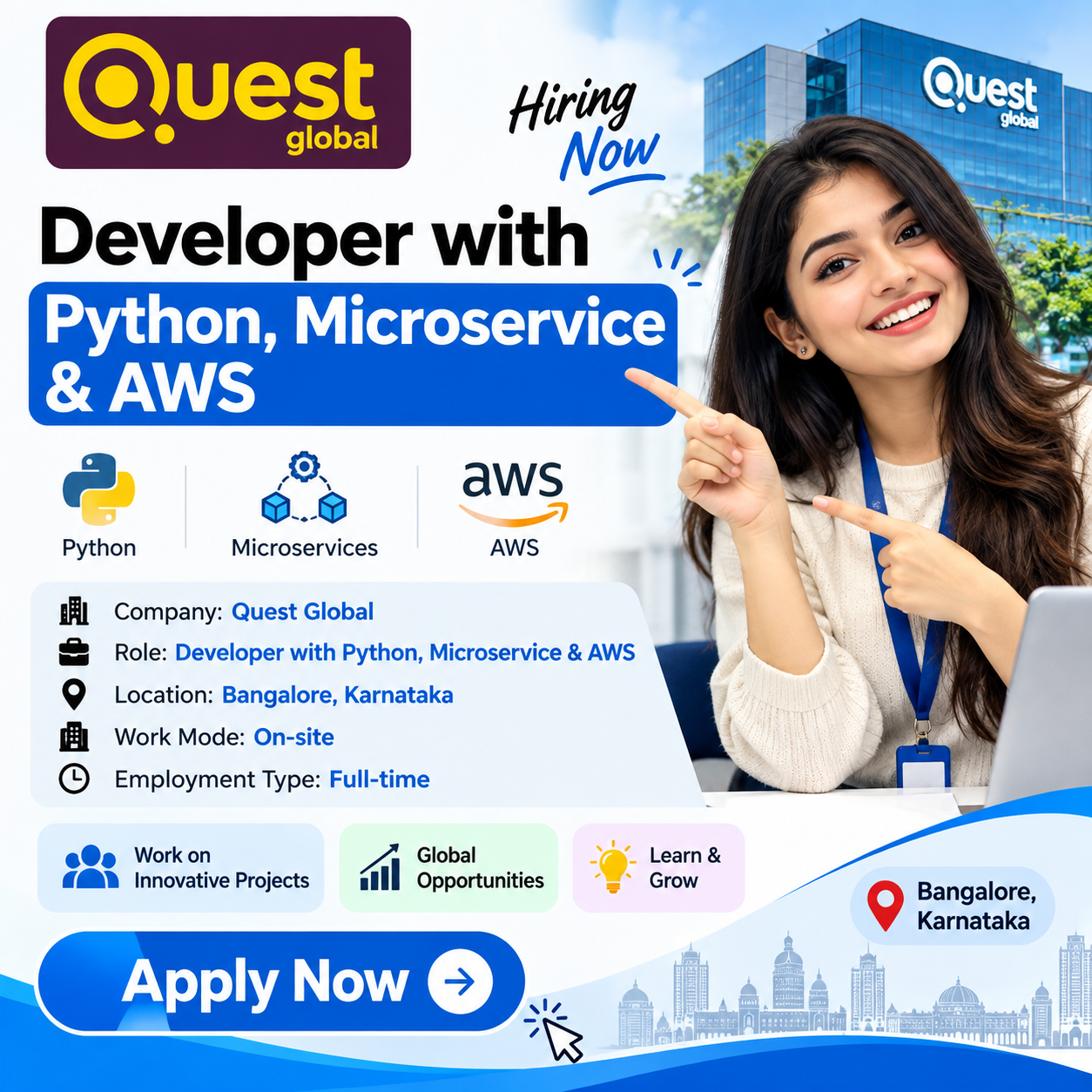 Quest Global Python Developer Jobs in Bangalore|Microservices & AWS ...